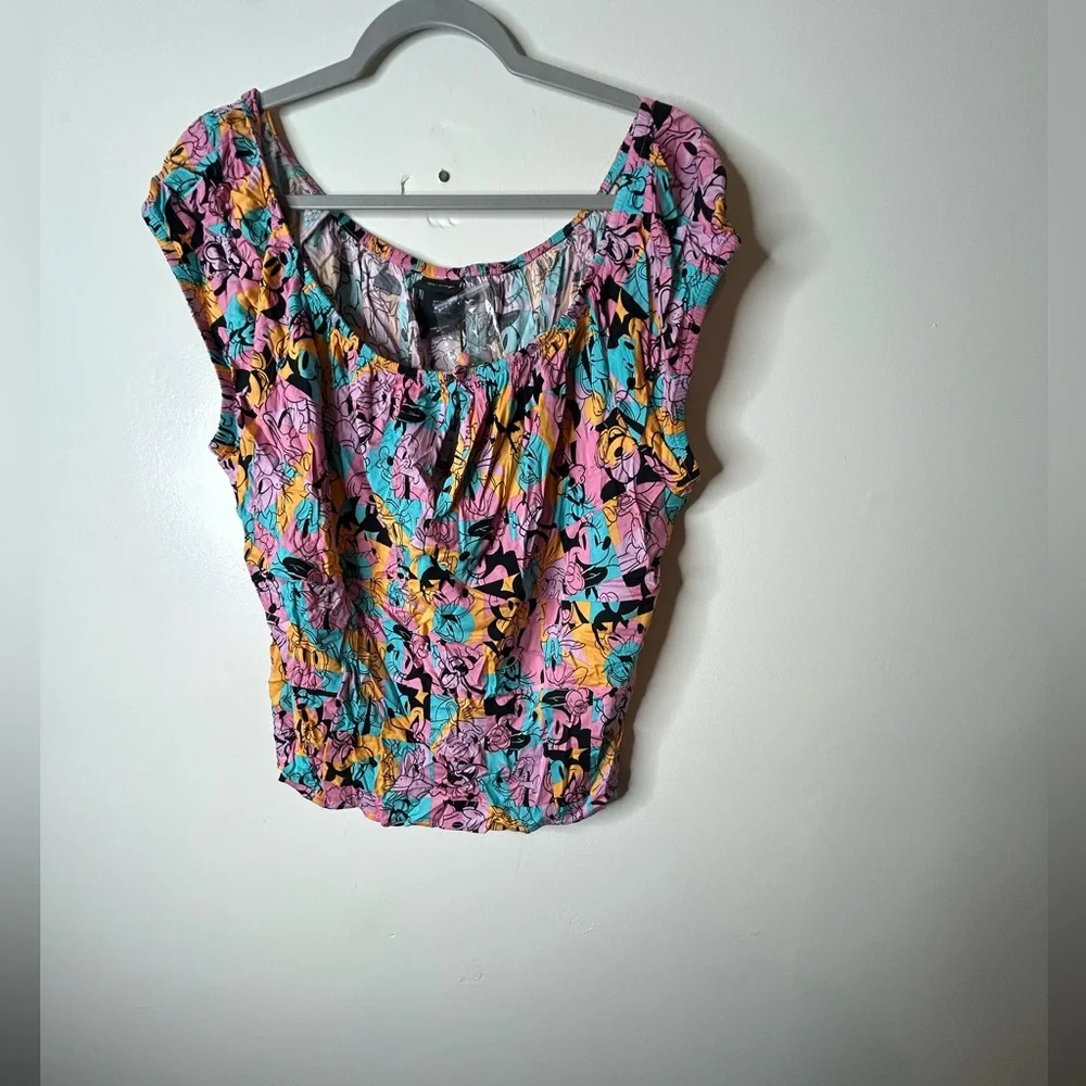 Disney Mickey & Friends Retro Off Shoulder Top - Picture 6 of 7